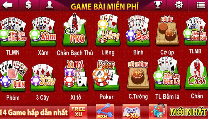 Game đánh bài miễn phí