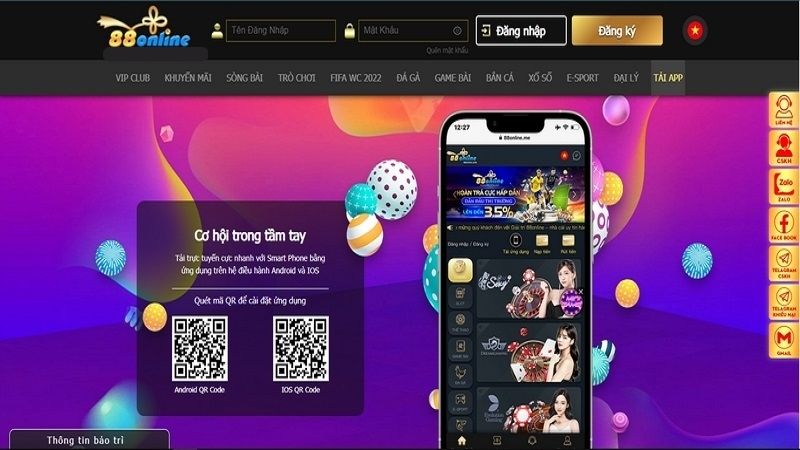 Tải app 88online